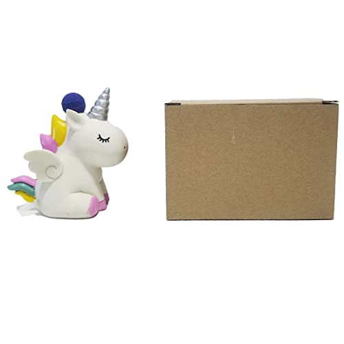 Aquarium Unicorn Air Bubble Maker Decor, Resin Unicorn Air Bubbler with Fixed Air Bubble Stone, Increase Oxygen, Great Landscape for Fish Tank Scenery Decor Ornament Betta Shrimp Tank