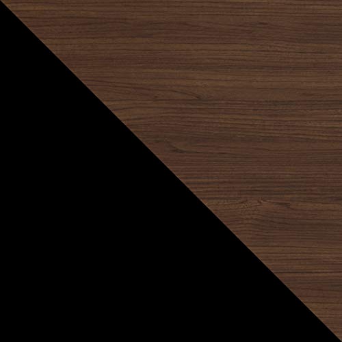 Umbra Flip Coat Rack, Wall Mounted 5-Hook Space Saving, Walnut/Black - color: Walnut/Black, size: 5 hook