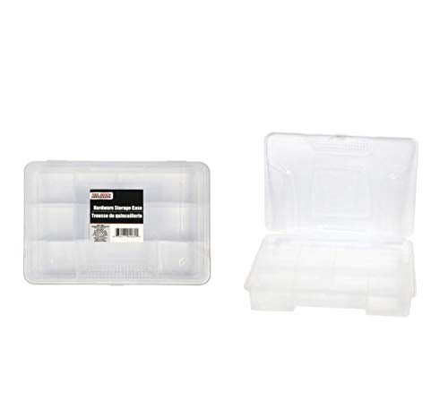 HT Tool Bench Hardware Storage Case with Compartments, Toolbox Organizers and Craft Storage Case, 9 x 6 in. (Set of 2)