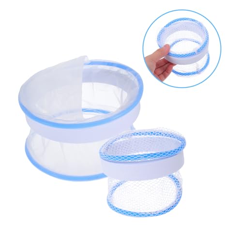 BESPORTBLE 2pcs Floating Breeding Box for Guppies Transparent Nylon Fish Tank Incubator with Mesh Design Stable Structure for Optimal Hatching and Fry Survival