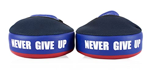 Fairtex FMV13 Maximized Focus Mitts, Muay Thai Kickboxing MMA Punching Pads - color: Red/Blue
