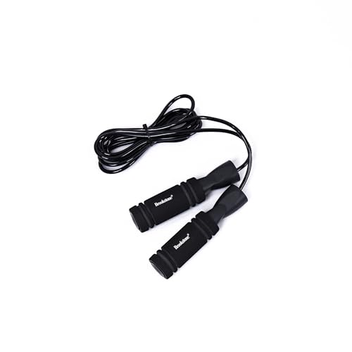 Brookstone - Weighted Jump Rope, Adjustable Fitness Skipping Rope with Resistance Handles, Cardio Training Rope for Strength, Coordination & Home Workouts