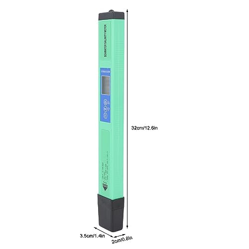 5-in-1 Water Quality Tester EC TDS Salt SG Temp Monitor Digital Meter for Drinking Water Hydroponics Aquariums