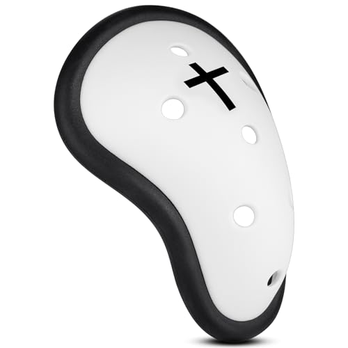 Athletic Cup Support Football Baseball Cup Protective Supporter Sports Protection for Rugby Comfort Fit MMA Lightweight with Cross Design - size: Large