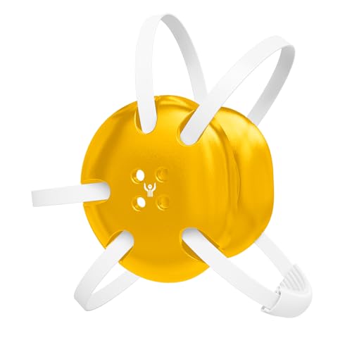 Classic Wrestling Headgear, White Straps - style: Athletic Gold w/ White Straps