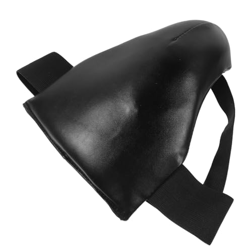 POPETPOP Sports Groin Guard Breathable Integrated Crotch Protector Wear-Resistant Training Groin Guard for Men and Martial Arts Taekwondo MMA Protective Gear Black L