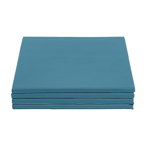 ECR4Kids SoftZone Play Patch Activity Mat Squares, Modular Playmat, Turquoise, 4-Pack - color: Turquoise