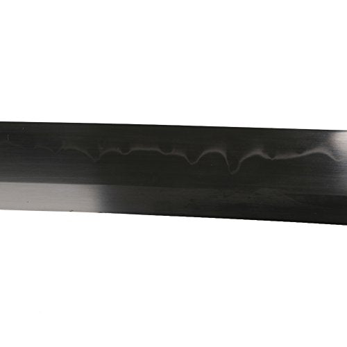 Katana Handmade Full Tang Sharp, Alloy Tsuba Japanese Samurai Sword High Carbon Steel 1060,T10 1095, 40-Inch - color: Shuang tan