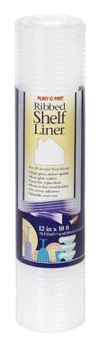 Warp's Plast-O-Mat 10 ft. L x 12 in. W Clear Non Adhesive Ribbed Shelf Liner