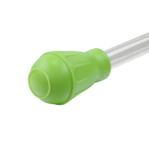 18.7in Long Turkey Baster for Aquarium, 50ml Long Pipette for Fish Tank Coral Food Feeder Syringe Aquarium Water Changer Siphon for Marine Fish Reef Aquatic Plant Spider, Green
