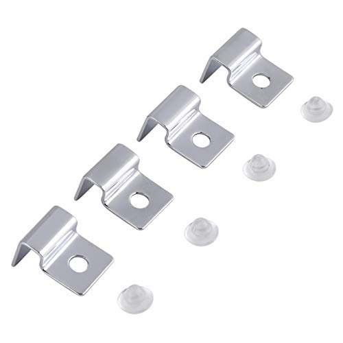 Aquarium Cover Support, 4Size 4PCS/Set Stainless Steel Aquarium Fish Tank Glass Cover Clip Support Holder(6mm) - size: 6mm