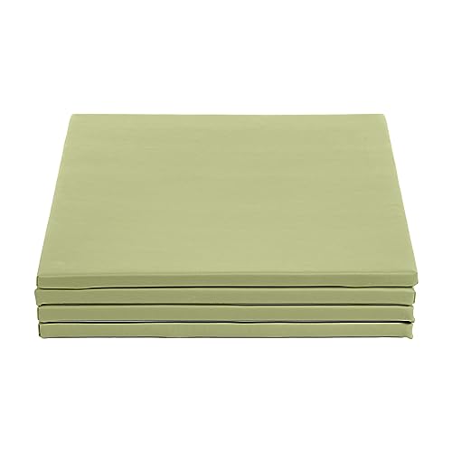 ECR4Kids SoftZone Play Patch Activity Mat Squares, Modular Playmat, Fern Green, 4-Pack - color: Fern Green