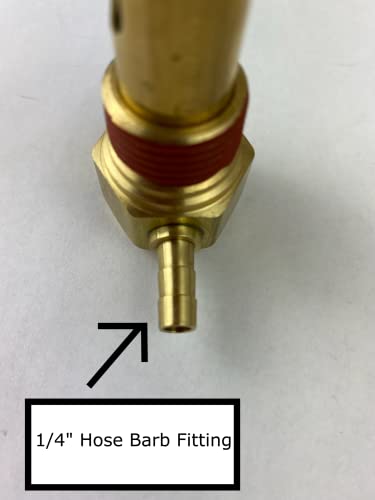 Fuel Tank Vent Assy Compatible with Peterbilt Application K25-6000 Full-Function Double Barb for o.25 ID Hose 230F Thermal Relief w/Vibra Seal on Threads, Brass
