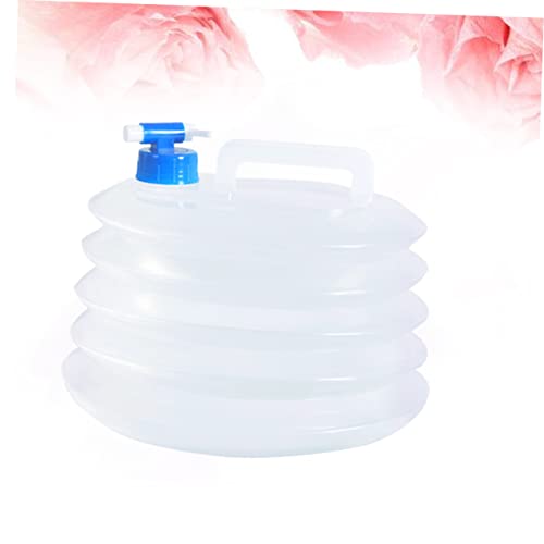 ABOOFAN collapsible water emergency water storage water jugs for storage 5 gallon 5L Bucket Outdoor Bucket fold container white re-usable