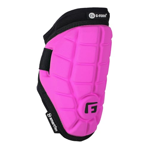 G-Form Elite Speed Batter's Baseball Elbow Guard - Elbow Pad with Adjustable Straps - color: Neon Pink, size: Adult S/M