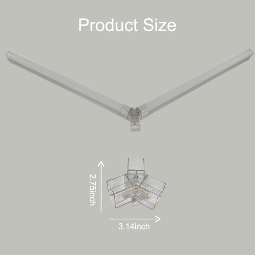 2 Pack Hexagon LED Garage Light Connectors, Y Honeycomb Light Tube Accessories, DIY Replacement Parts for Hexagon Garage Lighting System