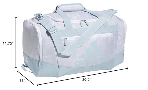 adidas Unisex Defender 4 Small Duffel Bag - color: Stone Wash White/Wonder Blue, size: Small (38L)
