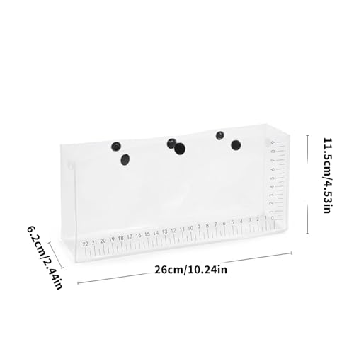 Folding Fish Observation Bag Clear Fish Weigh Bags Outdoor Lure Fishing Container with Scale for Outdoor Fishing Clear Fish Weigh Bag Container