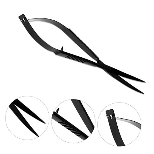 ibasenice Underwater Plant Scissor Ergonomic Aquarium Trimmer for and Convenient Tool for Cleaning Substrate and Gravel Fish Tanks