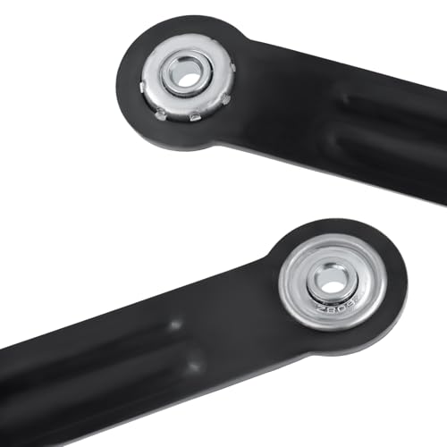 Glider Bearing Arm Bracket Replacement, 4Pcs Balck, 9.9 Inch Length & 7.5 Inch Hole Center, Hardware Rocker Parts for Patio Glider, Garden Bench, and Chair Repair - color: Black, size: L 9.9" x 7.5" Centers
