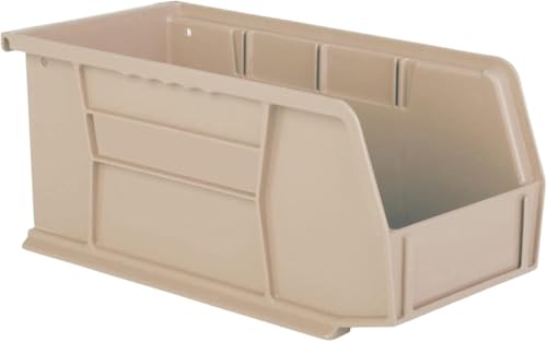 HE HUDSON EXCHANGE 11" x 5.5" x 5" (6 Pack) Plastic Stackable Storage Bin, Stone - color: Stone, size: 6 Pack