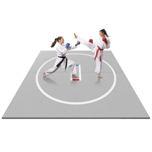 Generic 3M X 3M Folding Exercise Mat Wear Resist Multi-Functional Training Blankets Anti-Slip for Grappling Martial Art Boxing Judo