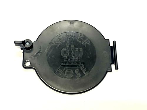 RV Sewer Hose Carrier Replacement Hatch – Black End Cap for D&W Super Tube & Slider RV Sewer Hose Storage | RV Trailer Camper Sanitation Access Door Replacement