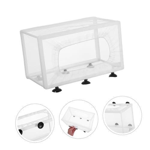 Happyyami Aquarium Mesh Fish Isolation Box Large Net Fish Tank Separator for Betta Aquarium