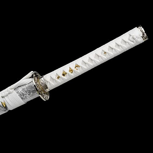 JIHPEN sword - Katana Sword with Scabbard - color: White-Orchid