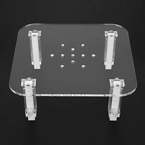 Marine Tank Protein Skimmer Stand, Acrylic Adjustable Height, Protein Skimmer Lifter Elevating Rack, Heightening Pad Accessory, Acrylic Construction, Fits Multiple Sizes, Reduces Resonance Noise, Desi