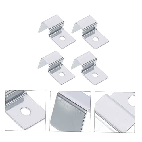 SaditY 20 Pcs Support Frame Rimless Tank Cover Clips Fish Tank Glass Cover Clip Fish Tank lid Holder Glass Holder Sturdy Aquarium Cover Rack Acrylic Support Bracket Stainless Steel