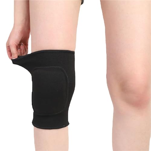 YYaaloa Knee Pads Sponge Knee Brace Breathable Flexible Elastic Knee Support for Volleyball, Dancing, Football, Yoga, Basketball, and Skating (Medium, Black 1Pair) - color: Black 1Pair
