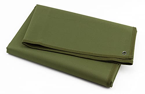 Tactical Patch Display Panel Holder Board for Military Army Combat Morale Uniform Hook and Loop Emblems, 43 Inches x 27.5 Inches (Large), with 1 Flag Patch Included - color: Green, Large