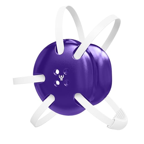 Classic Wrestling Headgear, White Straps - style: Purple w/ White Straps