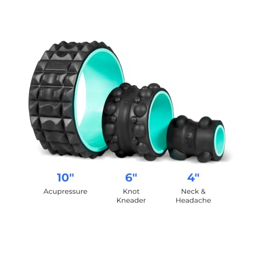 Chirp Wheel XR 4" Neck Wheel for Headache and Tension Relief, Mint | Neck Roller and Head Stretcher, Suboccipital Release Wheel, Tension Headache Massager, 4 Inch - size: 4 Inch Mint