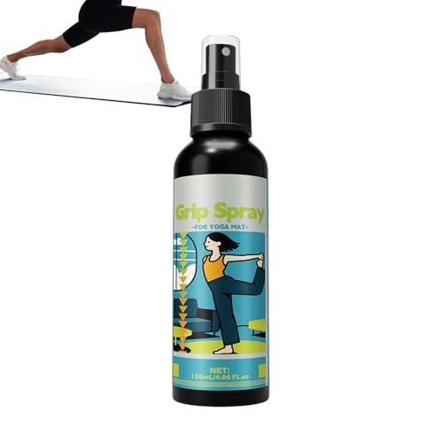 Yoga Mat Spray for Sports Non-Sticky Long-Lasting | Yoga Mat Non-slippery Traction Spray for Women Men Adults Teens Beginners Rock Climbing Gymnastics Goalkeeper Training - color: 120ml