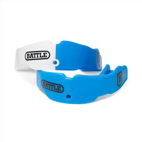 Battle Sports 2-Pack Mouthguard - Maximum Protection and Breathability, Strapless Braces-Friendly - Adult & Youth - Pack of 2 - color: Columbia Blue, size: Adult (Age 10 & Up)