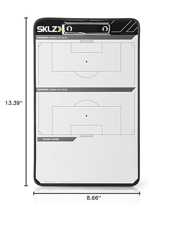 SKLZ MagnaCoach Magnetic/Dry Erase Soccer Coaching Board,Green