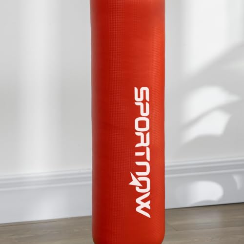 Soozier Boxing Bag Stand with Speed 55.1" to 80.7" - color: Red