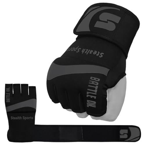 Boxing Inner Gloves Neoprene Wrist Support Padded Gel Wraps Hand Protection Boxing Bag Hand Wraps for Punching MMA Martial Arts Muay Thai Speed Bag Training – Under Mitts - size: X-Large