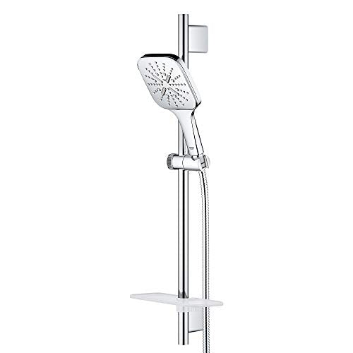 GROHE 26585000 Rainshower SmartActive 24" Shower Slide Bar Kit - 3 Sprays, 1.75 gpm, Starlight Chrome