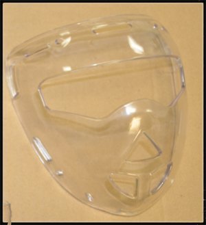 Safety-Shield Training Headgear, with removable Plexiglass Mask - size: Adult