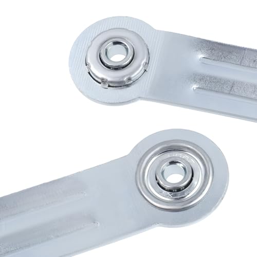Glider Bearing Arm Bracket Replacement, 4Pcs Silver, 6.9 Inch Length & 5.5 Inch Hole Center, Hardware Rocker Parts for Patio Glider, Garden Bench, and Chair Repair - color: Silver, size: L 6.9" x 5.5" Centers