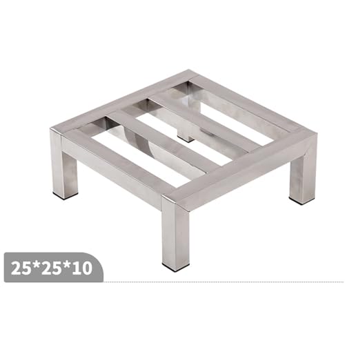 Stainless Steel Floor Bracket Rectangular Shelf with Raised Base, Fish Tank Bottom Frame, Heavy-Duty Shelf,15 * 15 * 5cm