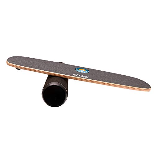 Fitlaya Fitness Balance Board Trainer Wooden Training Equipment for Fitness Workout, Hockey, Skateboarding, Surfing and Snowboarding