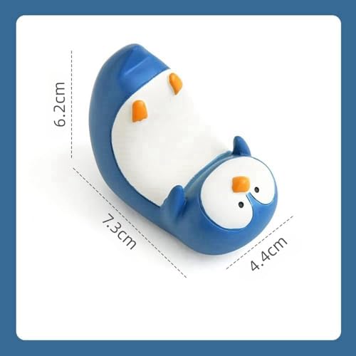 Smartphone Stand, Penguin, Aquarium Series, Tabletop, Stand, Smartphone Stand, Anti-Slip, Compact, Memo Holder, Resin Crafts, Valentine's Day, Christmas Present (Penguin)