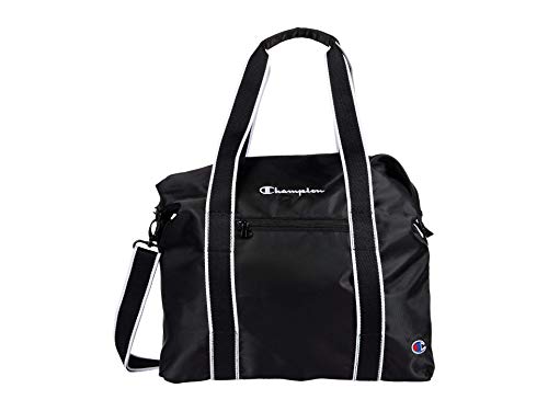 Champion Logo Duffel Bag, Black, One Size - color: Black, size: One Size