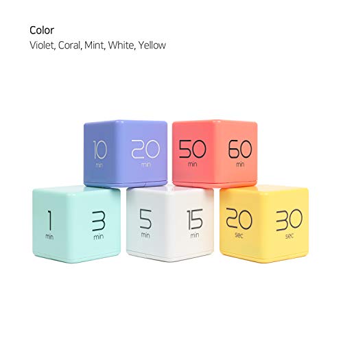 mooas Cube Timer, Flip, Block, Productivity, Time Management (Mint) - color: Mint
