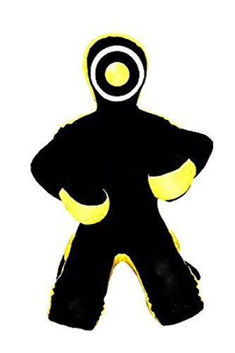 LEATHERAY MMA Jiu Jitsu Grappling Dummy Judo Punching Bag,Brazilian Jiu Jitsu Dummy,Wrestling Grappling BJJ Dummy Black Synthetic Leather - 48 inches-Unfilled