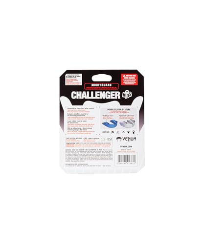 Venum Kids Challenger Mouthguard - Strap/Strapless - color: Black Transparent, size: Kid's